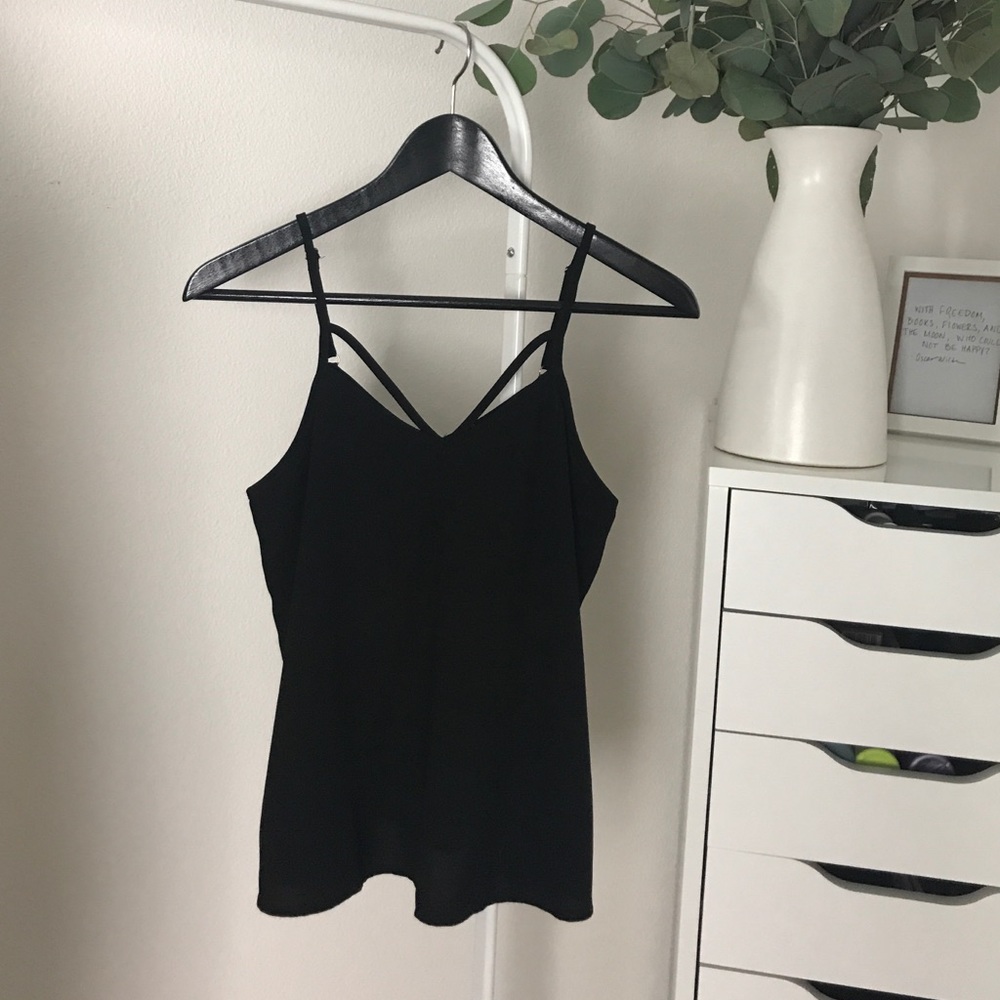Black Criss Cross Tank